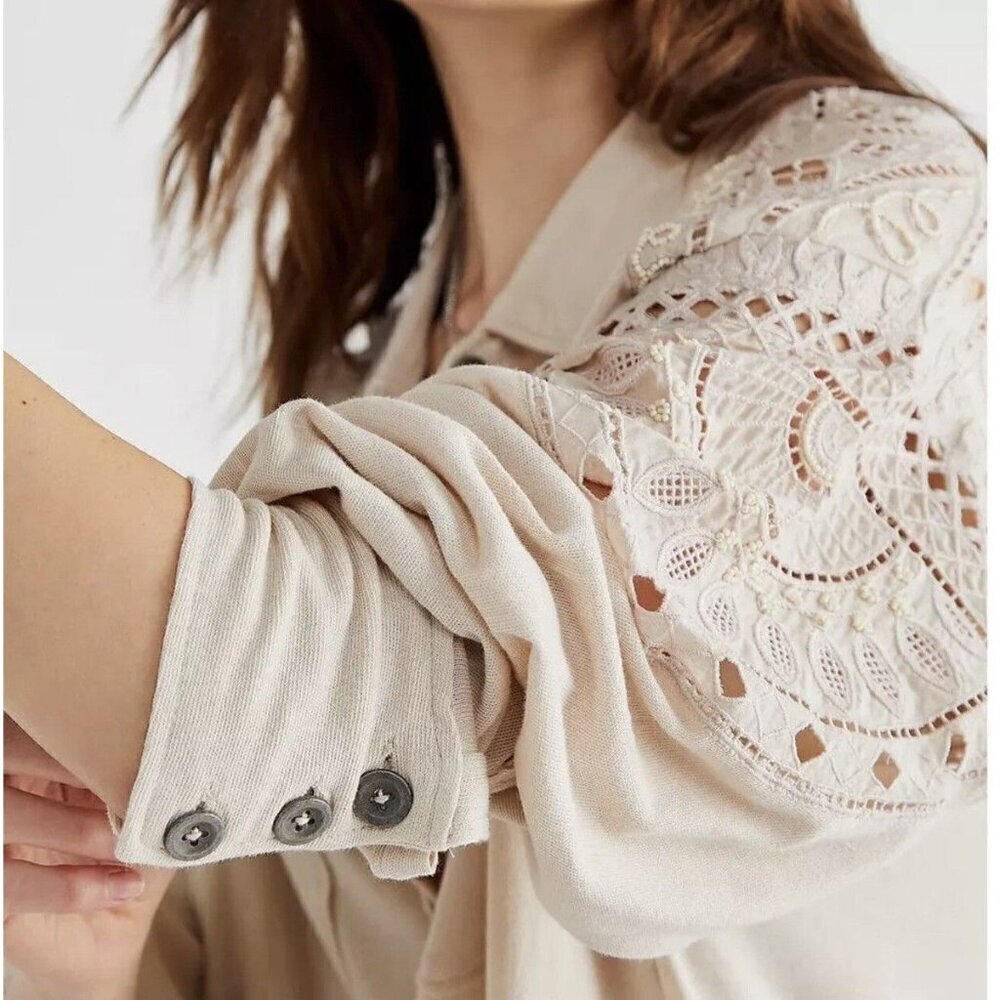 Free People arctic circle knit maxi top size M